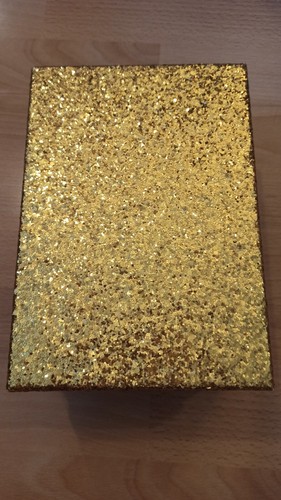 Box for gift. New box . Hand made. gift box with a beautiful gold ornament - Picture 6 of 6