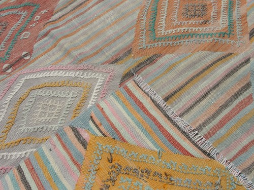 3x5 ft Small Striped kilim rug - rugs for living room - Picture 9 of 10