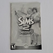  Manual Only The Sims 2 University Expansion PC