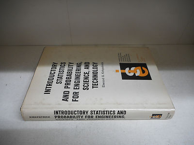 EINFÜHRENDE STATISTIK UND WAHRSCHEINLICHKEIT FÜR...-E. G. KIRKPATRICK - ENGLISCH FR S37