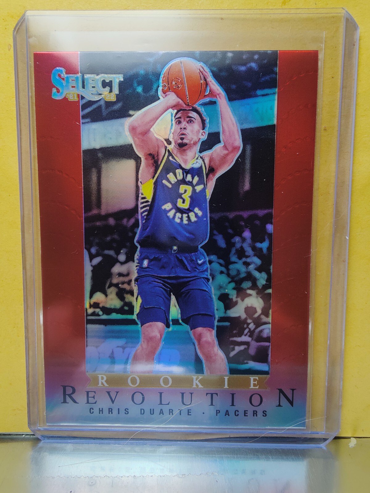 2021-22 Panini Select NBA Chris Duarte Rookie Revolution RED PRIZM SP RC #9