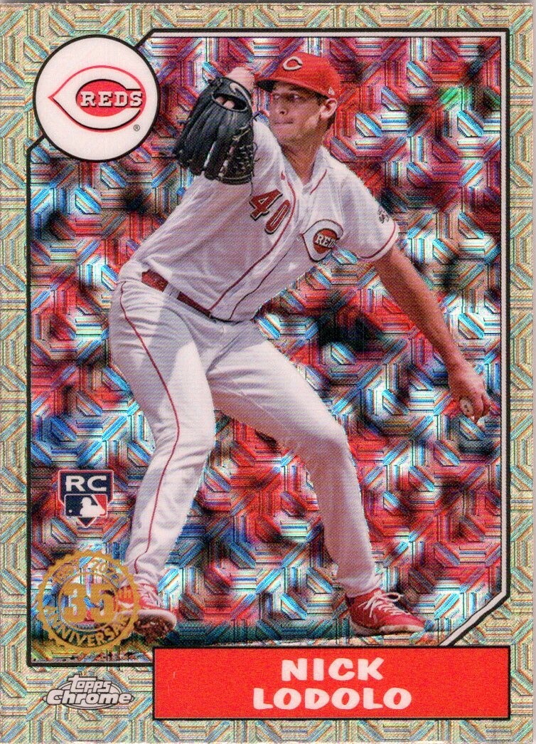 2022 Topps Update '87 Topps Silver Pack Chrome #T87C22 Nick Lodolo RC Cincinnati