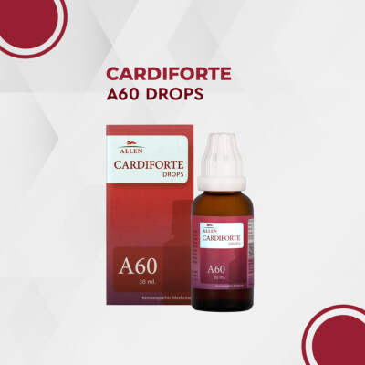 Allen A60 Cardiforte Drops (30ml) palpitations, chest pains, faster heart beats