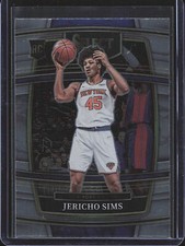 Jericho Sims 2021-22 Panini Select Concourse Base Prizm RC #87 Rookie Knicks