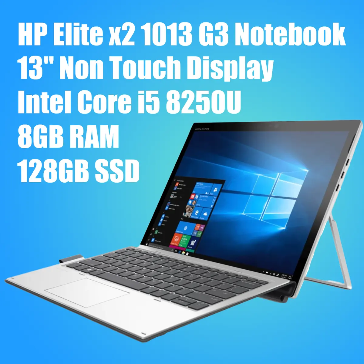 HP Elite x2 1013 G3 Notebook Intel Core i5 8250U 8GB RAM 128GB SSD