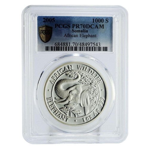 Somalia 4000 shillings Zheng He Voyage Giraffe Fauna PR69 PCGS