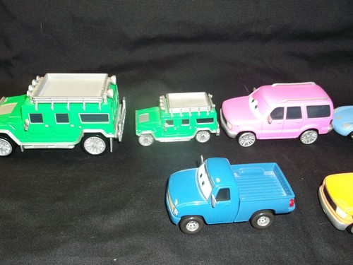 7 Disney Pixar Cars - Hank Hallsum, Deluxe T J Hummer, Charlie Cargo + 4 More - Picture 5 of 11
