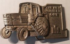 belt buckle International Harvester New Number 1 Spec Cast silver 4" long