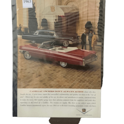Vintage 1963 Cadillac Owners Don t Always Agree Ad Advertisement