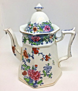 Vintage Whieldon Ware coffee pot -- (H)