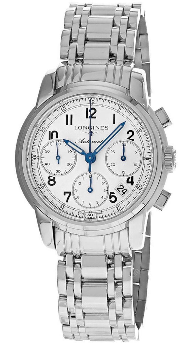 Longines Saint-Imier Automatic Chrono SS Silver Dial Men's Watch