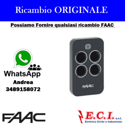 787456 FAAC New Transmitter XT4 433 RC EX 787452