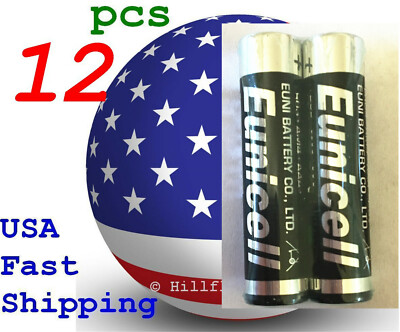 12 pcs Size AAA LR3 LR03 0% Hg Heavy Duty Bulk 1.5V Alkaline Battery