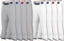 adidas men's phenom open bottom piped baseball pants