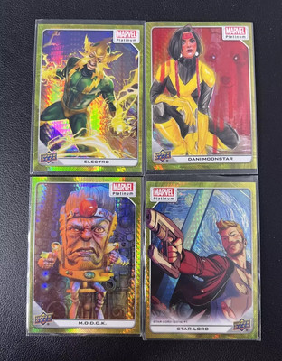 2023 Marvel Platinum Yellow Spotlight /399 4 Cards Electro Star-Lord MODOK