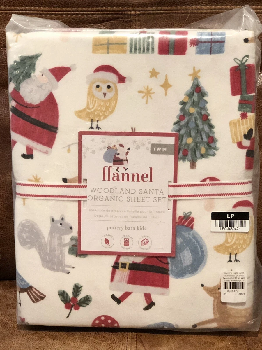 Pottery barn christmas flannel sheets deals