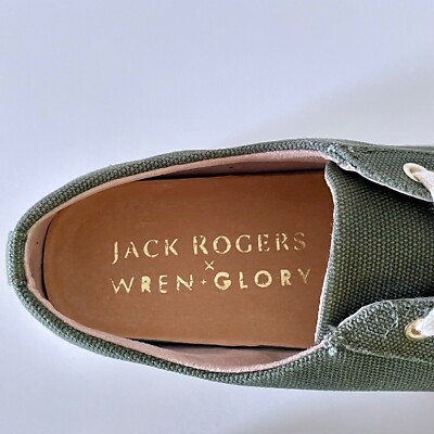 0918-24 olive_j Jack Rogers Womens Classic Canvas Lace Up Cushioned Sneakers Olive