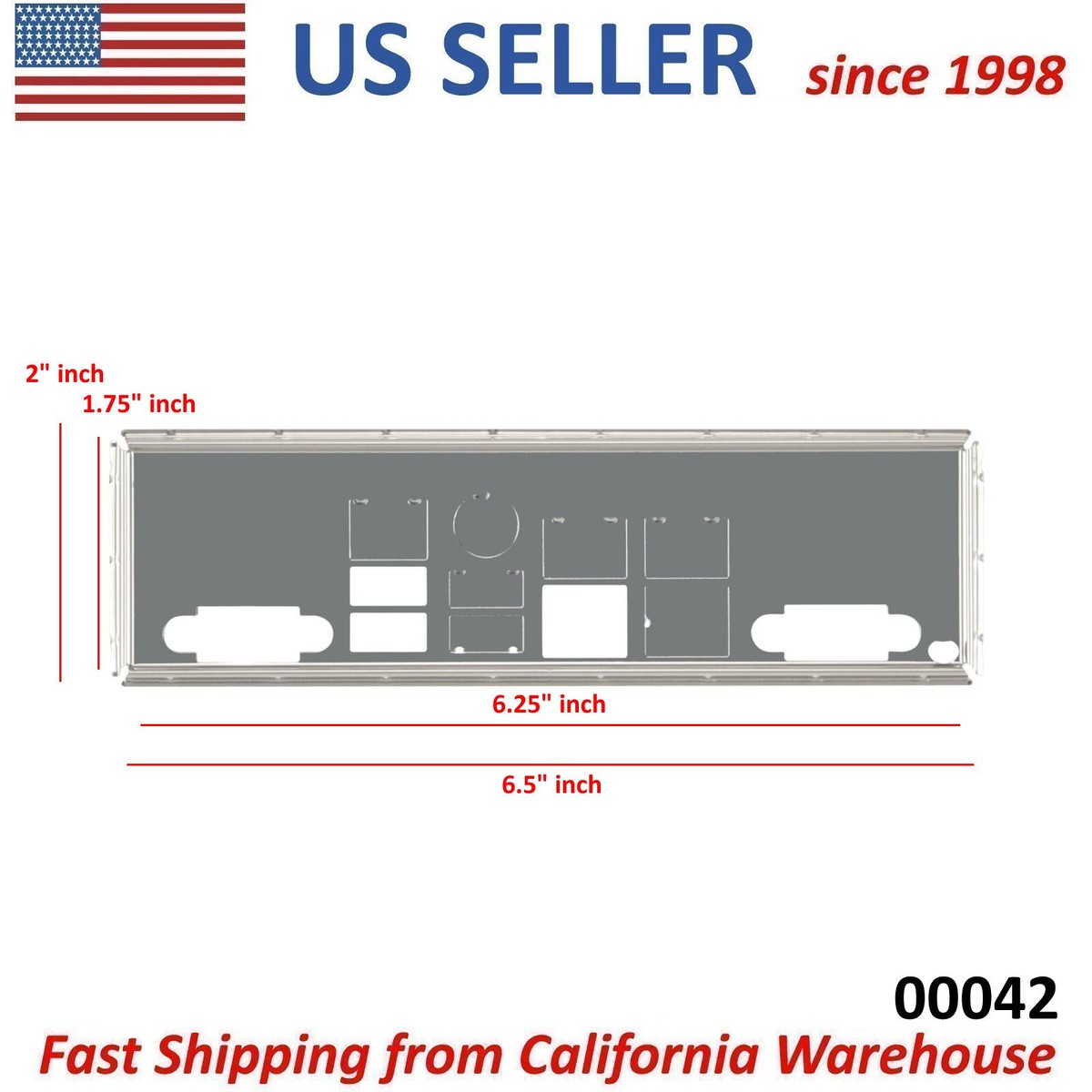 IO Shield Server MCP-260-00042-0N SuperMicro X9DRI-LN4F+ X9DRD-IT+  X9DRE-LN4F