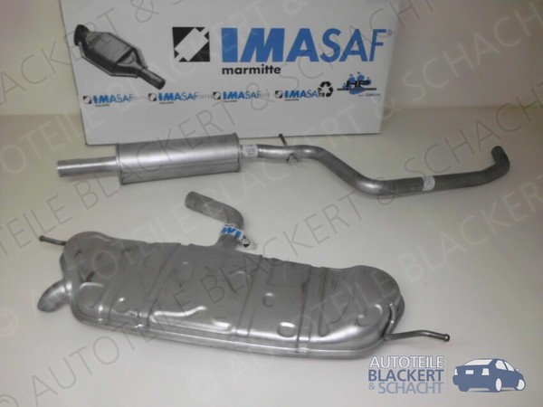 Imasaf Auspuff Ab Kat+Anbauteile für VW Touran+Cross Touran 1.6 75KW 2003-2010-image