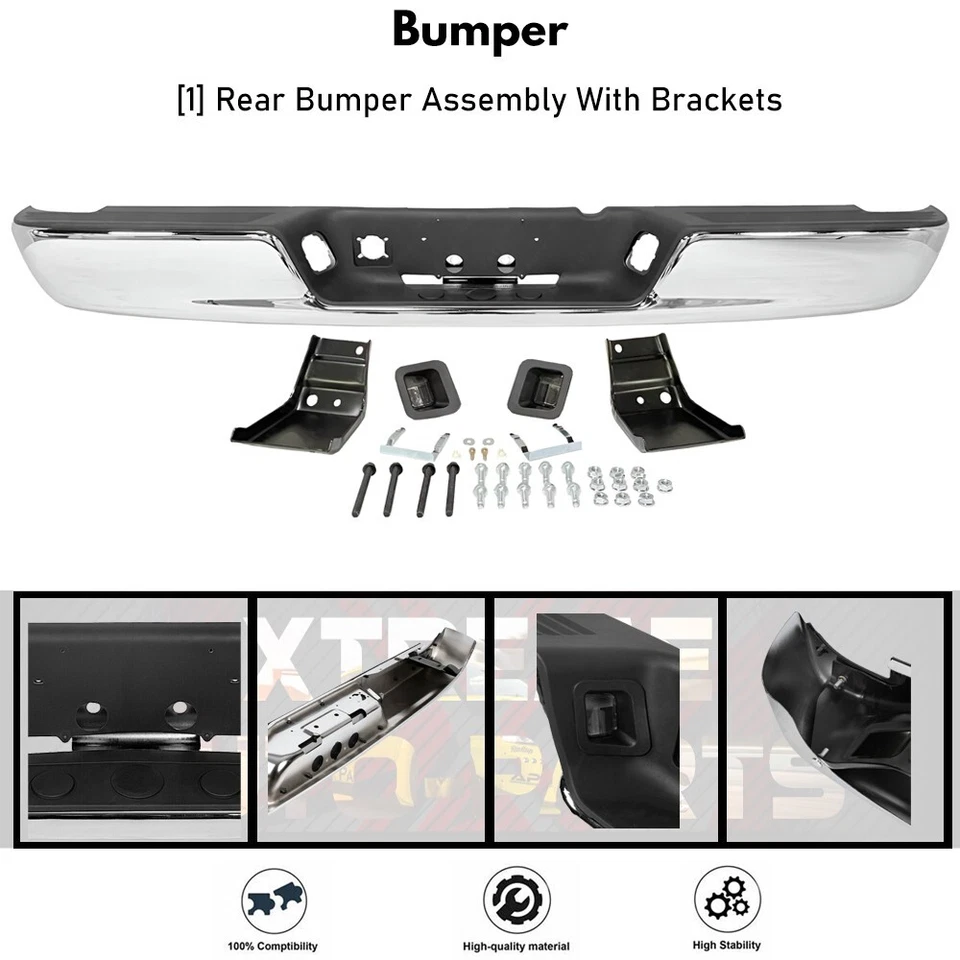 Step Bumper Assembly For 2004-2008 Dodge RAM 1500 2500 3500 HD Foto 2 de 4