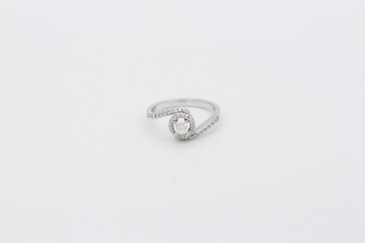 Zen ring 585 white gold set with diamonds (c0518128)