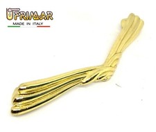 MANIGLIA PER MOBILI ANTICHI Interasse mm.96 ORO LUCIDO MANIGLIETTA CLASSICA