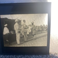 Antique Magic Lantern Slide Turkish ? /Egyptian ? North Africa Military