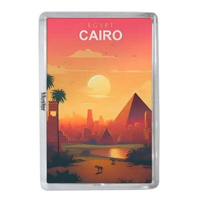 Cairo Egypt / Kairo Egypten + Souvenir + Fridge Magnet + Fotomagnet Acryl