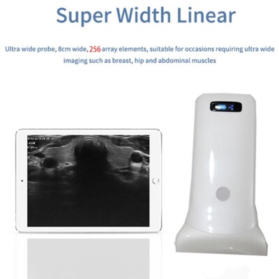 256 Super Width Linear Wireless Ultrasound  Linear Color doppler version