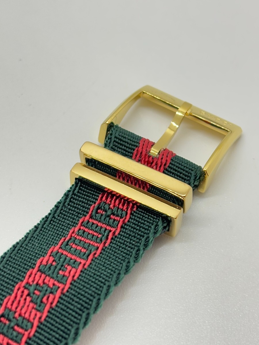 juchijiuzi851ページ Mint w/Box] GUCCI 126.4 Bee Web Stripe Strap 38mm Stainless