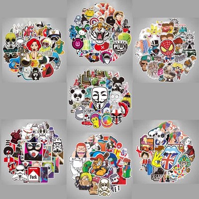 Lot of 100 Car Stickers Wall Bomb Laptop Luggage Decals Lot of 100 Car Stickers Wall Bomb Laptop Luggage Decals