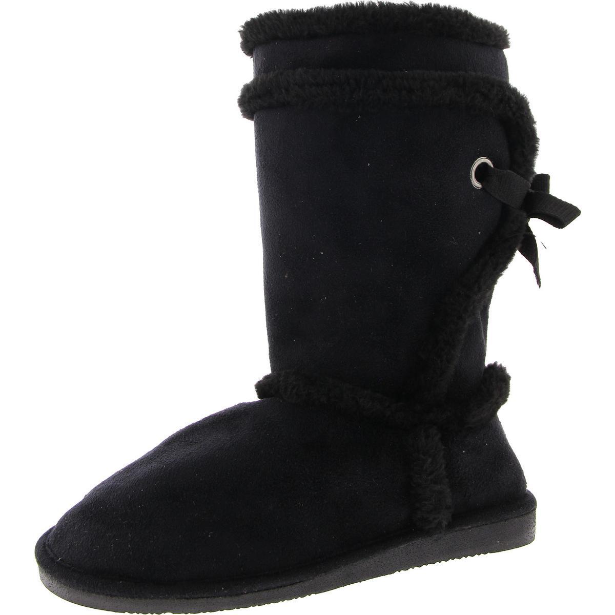 Легкие женские черные зимние ботинки на искусственном меху и снегоступах Shoes 8 Medium (B,M) BHFO 6601