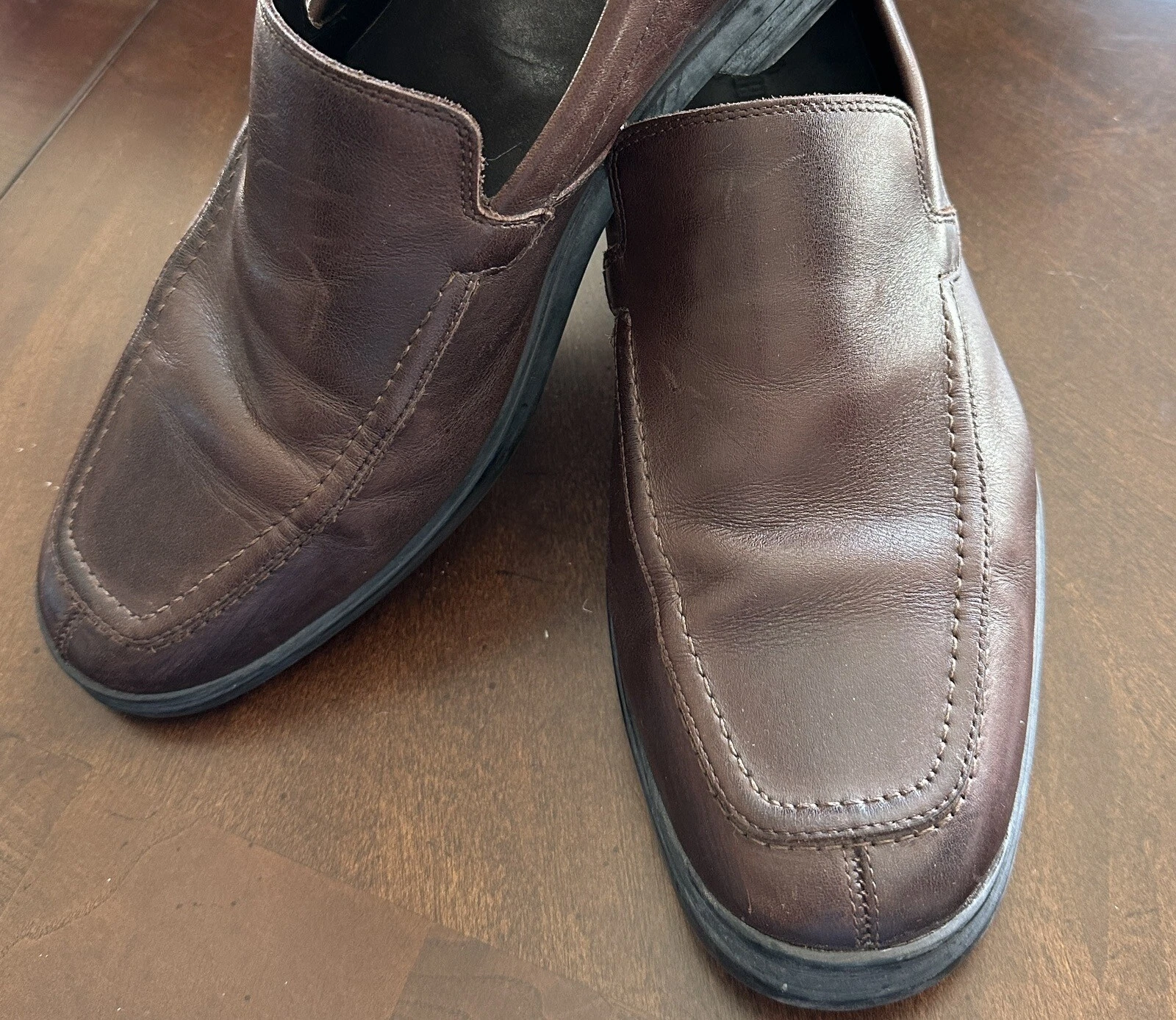 NIKE Mocassini slip on marroni Cole Haan AIR da uomo taglia 11M in pelle C10695