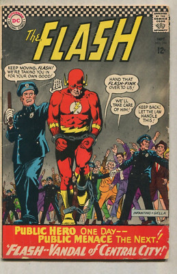 The Flash- #164 VG/FN  Flash--Vandal Of Central City  DC  Comics    SA