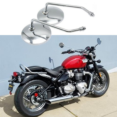 Chrome Motorcycle Rearview Side Mirrors 