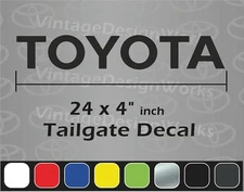 TOYOTA TAILGATE Vinyl Decal Sticker Emblem Graphic CHOOSE COLOR