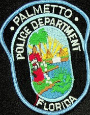 Palmetto, FL Police Dept. - Large Embroidered Patch - Unused