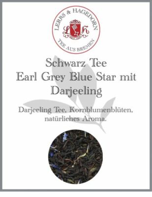 Schwarz Tee Earl Grey Blue Star mit Darjeeling 250g