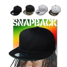 Snapback Cap Hat Flat Visor Snap Back Hip Hop Hiphop Urban Headwear 100 COTTON
