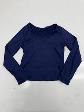 Shein Dark Blue Long Sleeve Shirt Womens Size Large