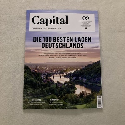 Capital 09/2025 September Die 100 Besten Lagen Deutschlands Neu Und Ungelesen