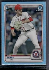 2020 Bowman Draft #BD-67 Cole Henry 1st Chrome Sky Blue