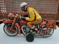 Motorradfahrer Josef New Old Stock Tin Toy - Rare