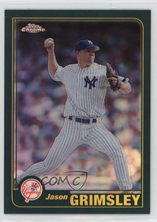 2001 Topps Chrome Retrofractor Jason Grimsley #198 d4v