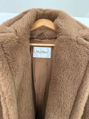 Teddy Bear Icon Mantel von Max Mara, Farbe Camel, Made Italy Größe M