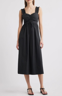 NEW, Rails Irisa Cotton Blend Sundress in Black Size XL  #MD040
