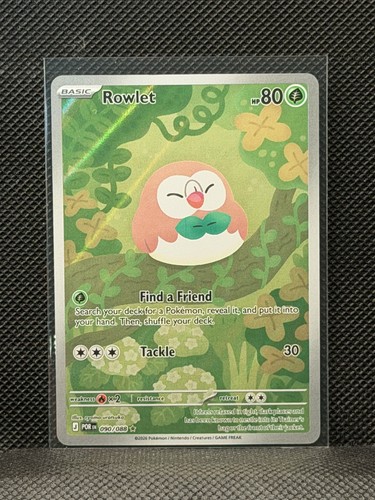 2026 Pokemon Perfect Order - Rowlet #90 Illustration Rare Holo