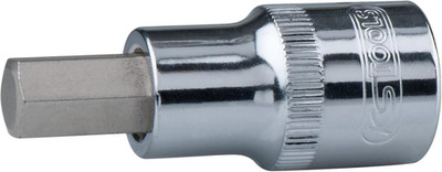1/2'' Chromeplus Bit-Stecknuss Innensechskant, kurz, 13 mm