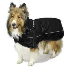 Ruff Pup 1200D Ripstop Waterproof Reflective Winter Dog Coat with Neck Cover