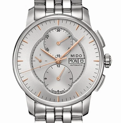 Eleganter MIDO BARONCELLI II Automatikchrono 60 Stunden Gangreserve M8607.4.10.1 - Bild 1 von 4